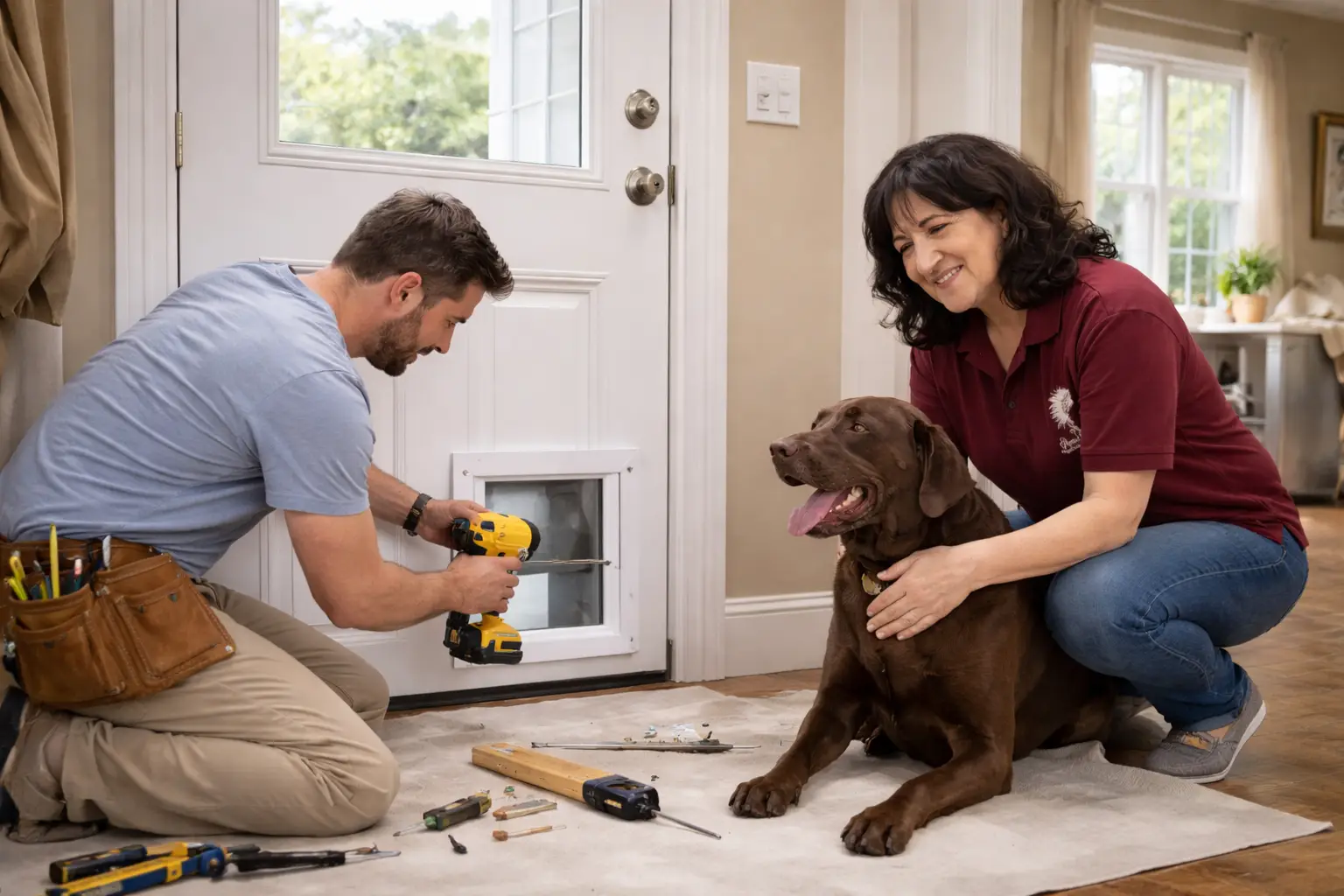 dog door installation apache design and restoration pro
